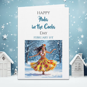 Gelukkige Hula op Coola-dag   1 februari Kaart