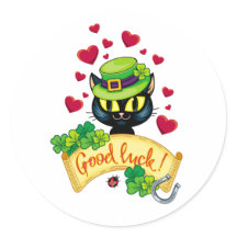 Gelukkige Ierse kat!