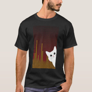 gelukkige Internationale Dag Stip met zoete witte T-shirt