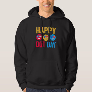 Gelukkige Internationale Stippen Dag Kleurrijke St Hoodie