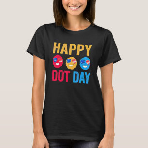 Gelukkige Internationale Stippen Dag Kleurrijke St T-shirt