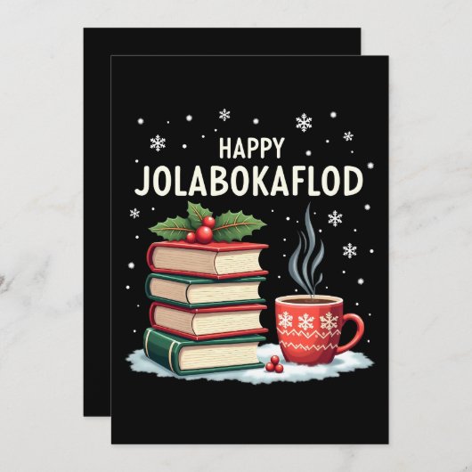 Gelukkige Jolabokaflod Familie Viering Gift Feestdagenkaart (Voorkant / Achterkant)