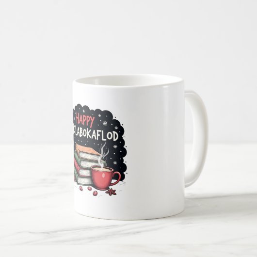 Gelukkige Jolabokaflod Familie Viering Gift Koffiemok (Voorkant rechts)