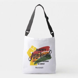 GELUKKIGE JUNETEENTH Christian Crossbody Tas