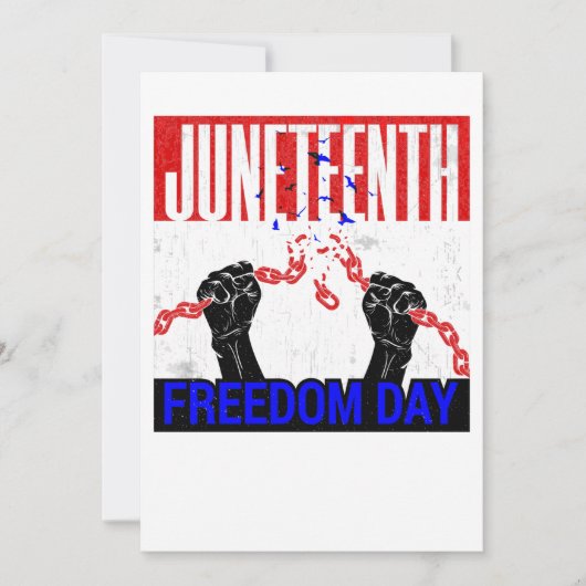 gelukkige juneteenth vrijheid afro-amerikaanse fee kaart (Voorkant)
