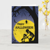 Gelukkige Kaart Haloween (Gele Bloem)