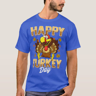 Gelukkige kalkoendag Thanksgiving Day Vakantie G  T-shirt