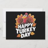 Gelukkige kalkoendag Thanksgiving Day vakantiegesc Kaart (Voorkant)