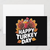 Gelukkige kalkoendag Thanksgiving Day vakantiegesc Kaart (Voorkant / Achterkant)