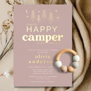 Gelukkige Kampeerder Baby Shower Uitnodiging
