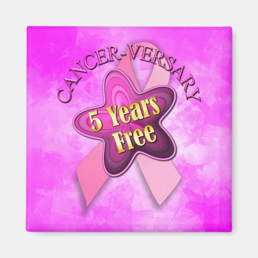 Gelukkige kankerversary magneet (Voorkant)