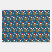 Gelukkige Kerstaardappelen Inpakpapier Vel (Voorkant 3)