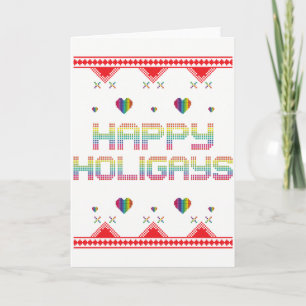 Gelukkige Kerstkaart Holigays Feestdagen Kaart