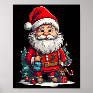 gelukkige Kerstman voor jongens meisjes1 Poster