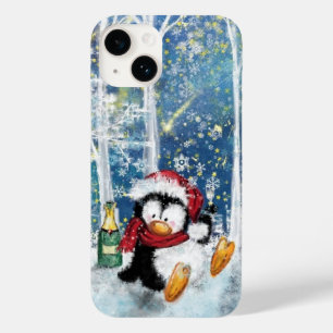Gelukkige Kerstmis Pinguïn iPhone Case