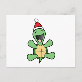 Gelukkige Kerstmis van de Schildpad Feestdagenkaart
