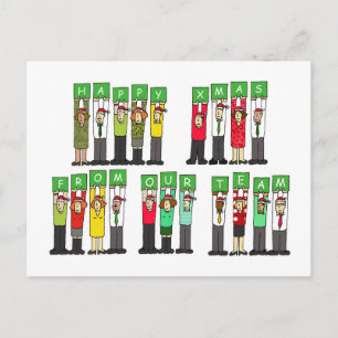 Gelukkige Kerstmis van Ons Team Feestdagenkaart