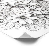 Gelukkige Kerstmis Volwassen Kleuring Poster (Hoek)