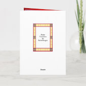 Gelukkige kikker feestdagen kaart (Achterkant)