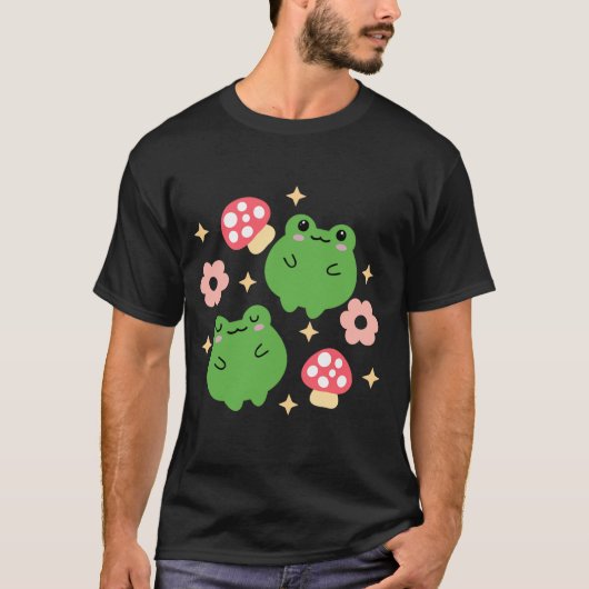 Gelukkige kikkers en harten t-shirt (Voorkant)