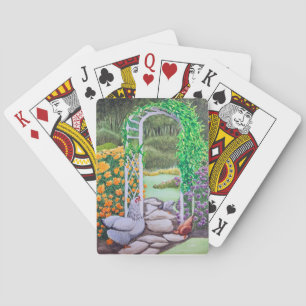 Gelukkige Kippen Tuin Pokerkaarten