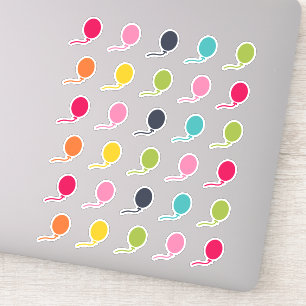 Gelukkige Kleuren VerjaardagsBallon Planner Stic Sticker