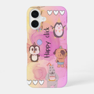 gelukkige klik iPhone 16 hoesje