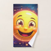 Gelukkige Kosmische Ogen Emoji Bad Handdoek (Handdoek)