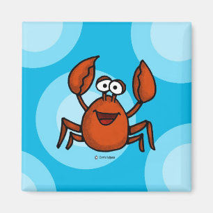 Gelukkige krabmagneet magneet