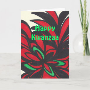 Gelukkige Kwanzaa Feestdagen Kaart