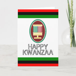 Gelukkige Kwanzaa Feestdagen Kaart