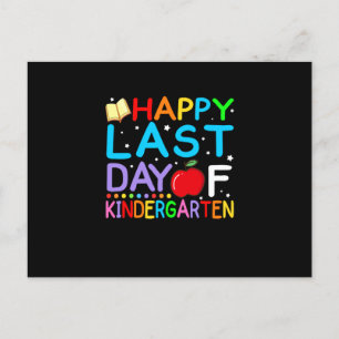 Gelukkige laatste dag van de kleuterschool afstude aankondigingskaart
