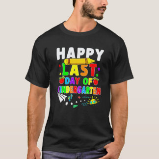 Gelukkige laatste dag van kleuterleidster studente t-shirt