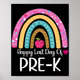 Gelukkige laatste dag van Pre-k Teacher Kinder Leo Poster