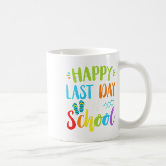 Gelukkige laatste dag van school zomer vakantie ca koffiemok