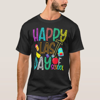 Gelukkige laatste schooldag  Leerlingen en leraren T-shirt