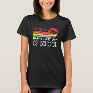 Gelukkige laatste schooldag leraar student afstude t-shirt