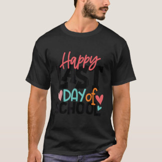 Gelukkige laatste schooldag van het schooljaar vak t-shirt