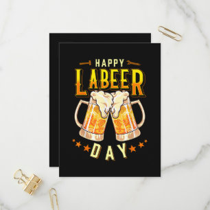 Gelukkige Labeer Dag Grappige Dag van de Arbeid Uitnodiging Briefkaart
