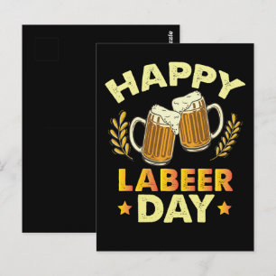 Gelukkige Labeer Dag Sarcastisch Bierfeest Dag van Briefkaart