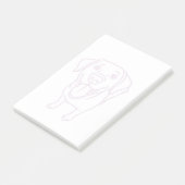 Gelukkige labrador hond post-it® notes (Schuin)