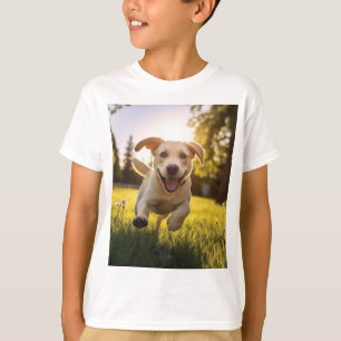 Gelukkige Labrador Puppy Running T-shirt