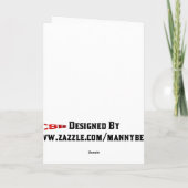 Gelukkige Lege Kaart Purim (Achterkant)