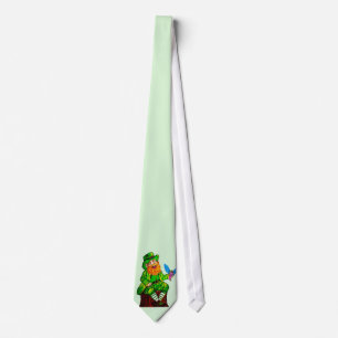 GELUKKIGE LEPRECHAUN EN SPREUKENVRIEND STROPDAS