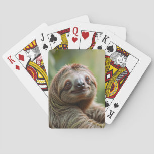 Gelukkige luiaard pokerkaarten