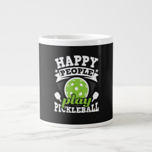 Gelukkige Mensen Spelen Pickleball - Paddleball Sp Extra Grote Beker