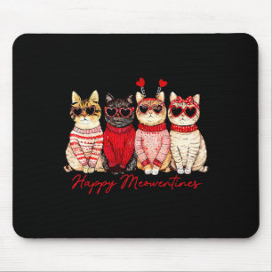 Gelukkige Meowentines Dag Grappig Cadeau Valentijn Muismat