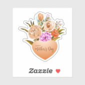 Gelukkige Moederdag Bloemen sticker (Vel)