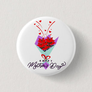 GELUKKIGE MOEDERDAG CADO RONDE BUTTON 3,2 CM