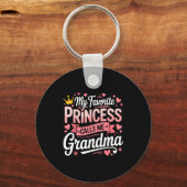 Gelukkige Moederdag favoriete prinses belt oma Sleutelhanger (Voorkant)